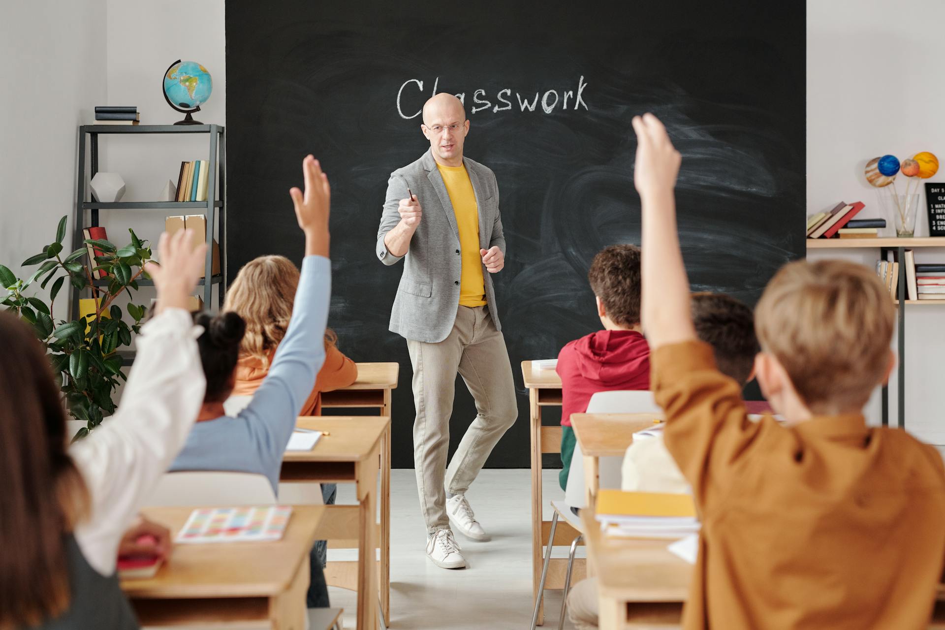 educación, clases, alumno